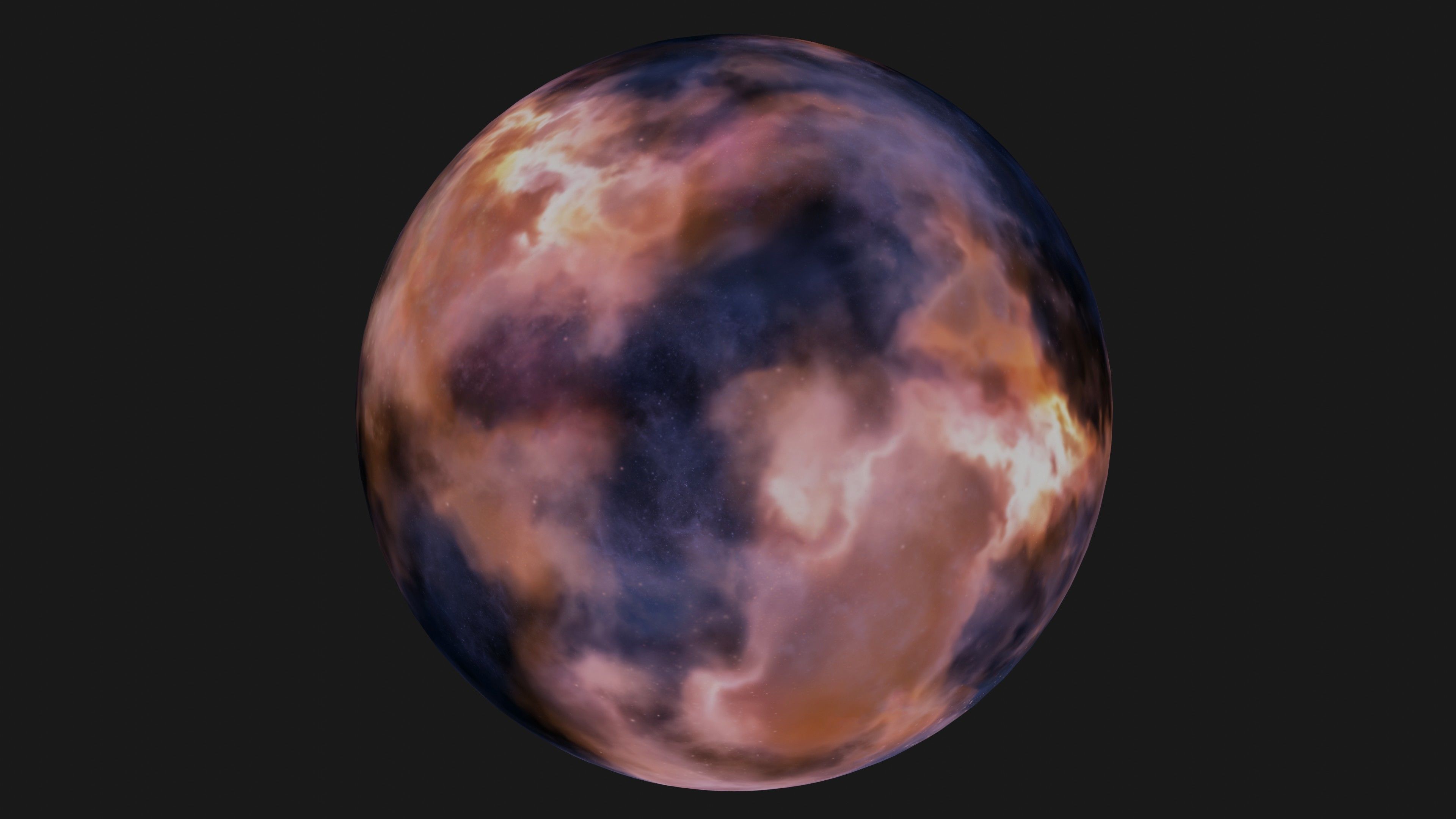 VR 360 extreme space environment - HDRI Panoramic Sky v20 Low-poly 3D model_1