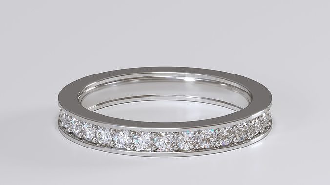 Endless ring one row 3D print model