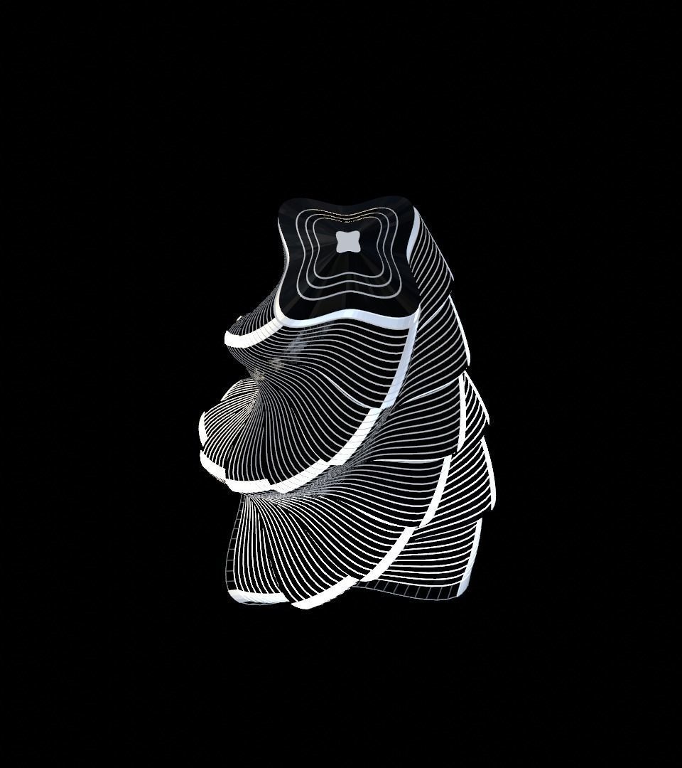 Skyscrapers metal tube 3D Model Collection_29