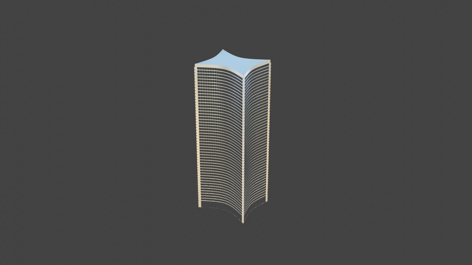 Skyscrapers metal tube 3D Model Collection_23