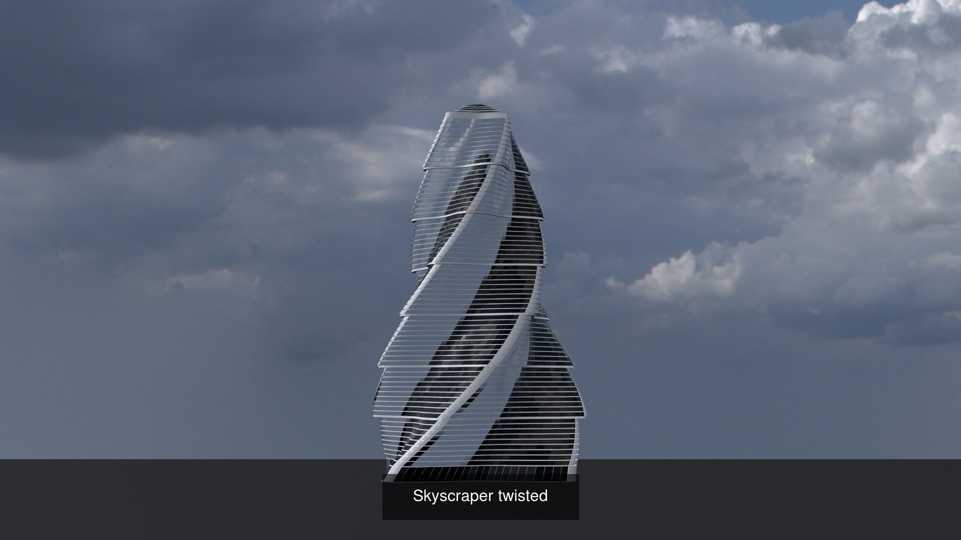 Skyscrapers metal tube 3D Model Collection_8