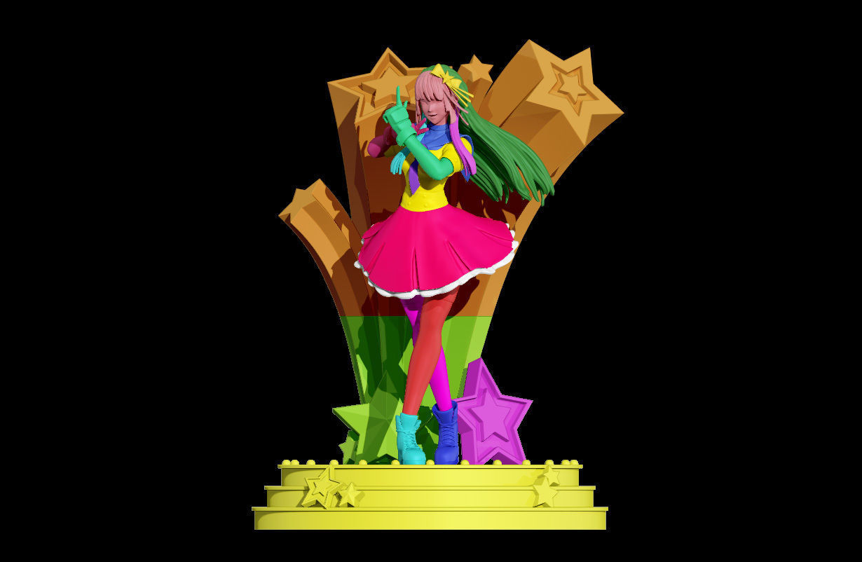 Athena Asamiya from The King of Fighters 3D print model_3