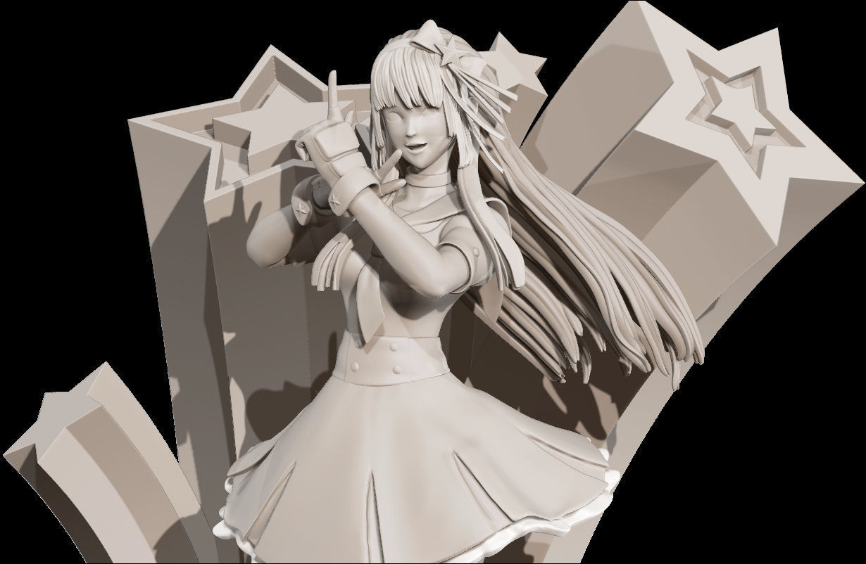 Athena Asamiya from The King of Fighters 3D print model_5