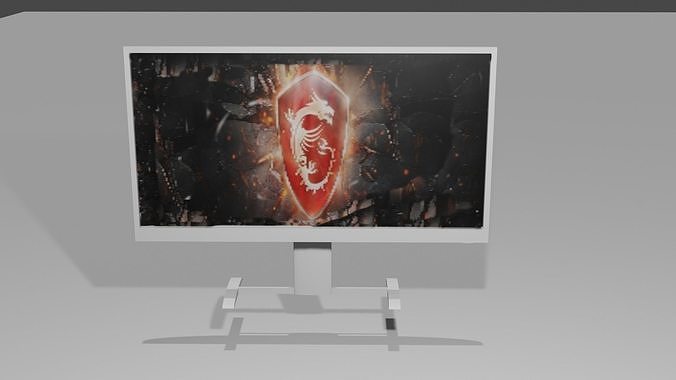 simple monitor Free 3D print model