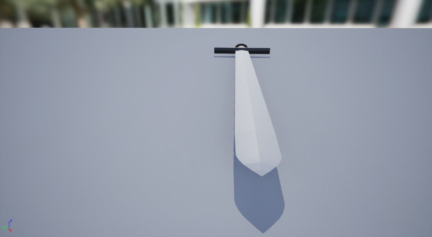 Low Poly Plain Sword 3D print model_3