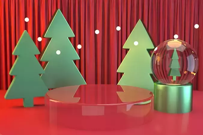 Christmas e-commerce promotion display scene 2