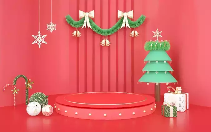 Christmas e-commerce promotion display scene 5
