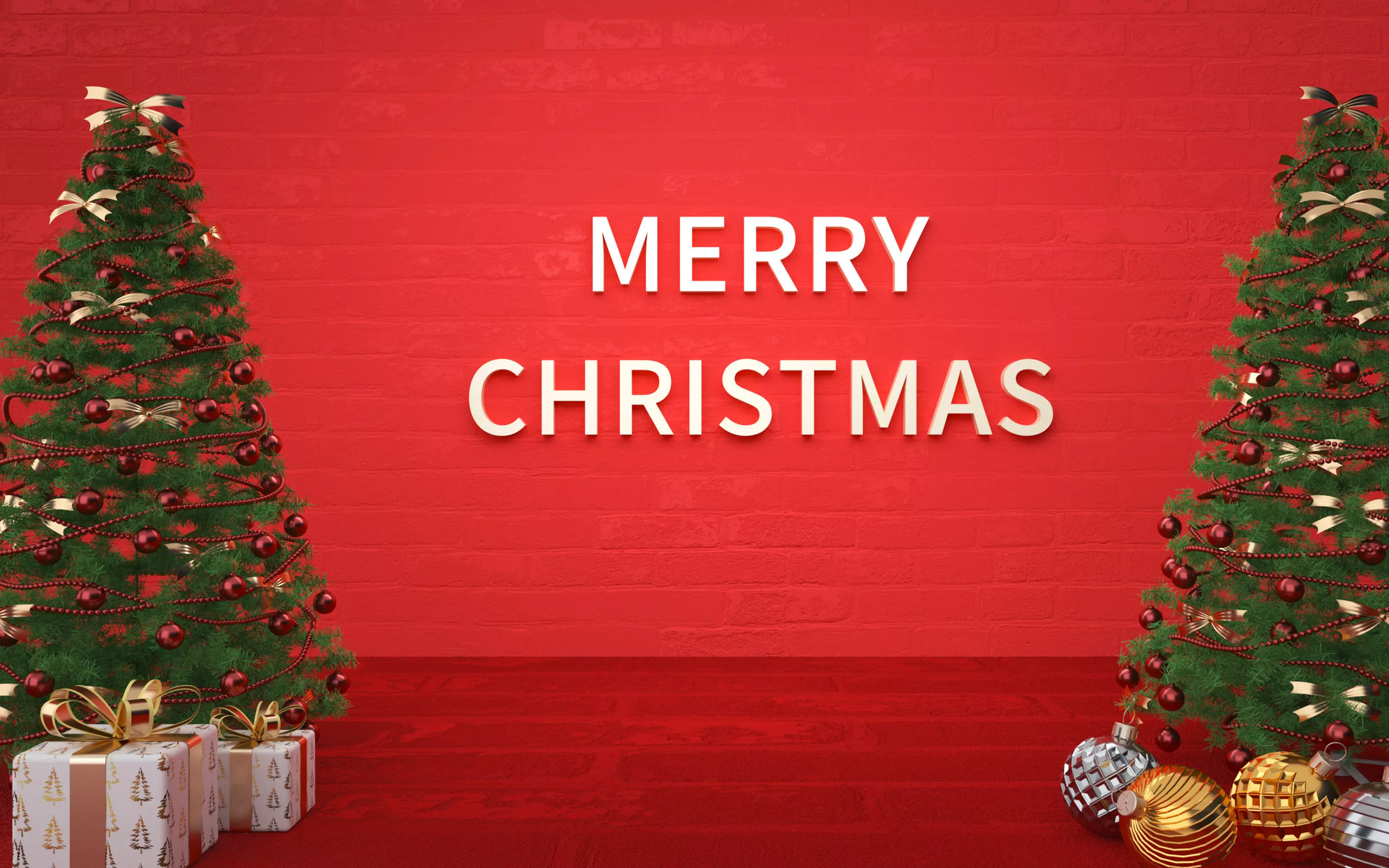 Christmas e-commerce promotion display scene 10 3D model