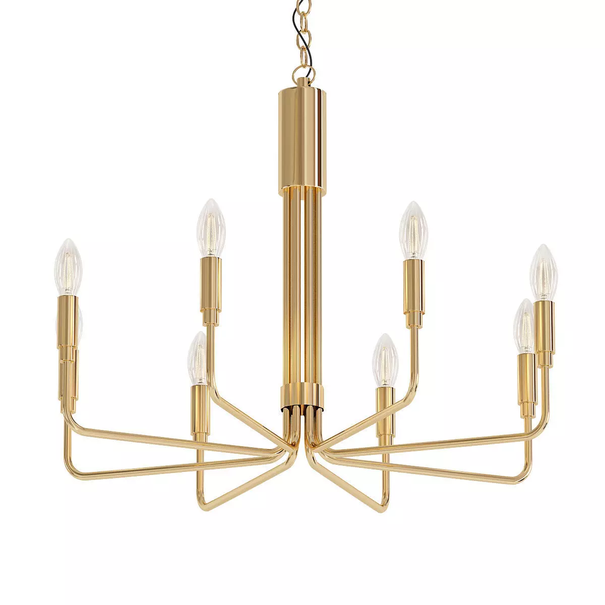 BENT ROD CHANDELIER 3D model