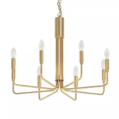 BENT ROD CHANDELIER