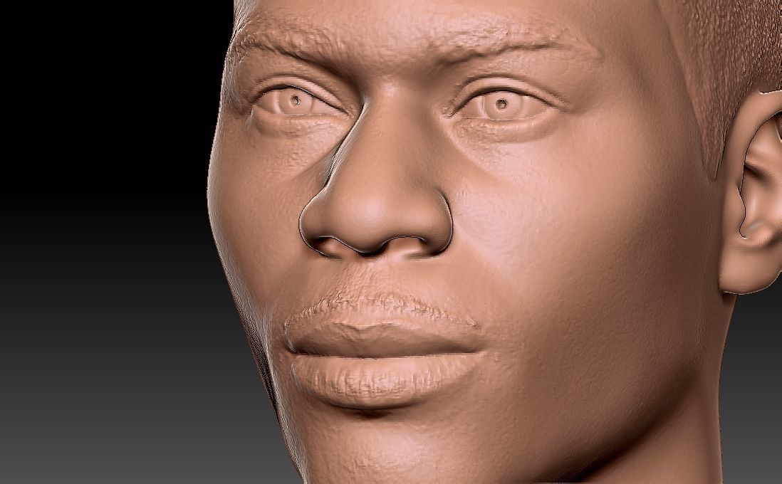 Nelly bust for 3D printing 3D print model_21