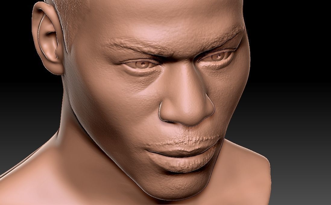 Nelly bust for 3D printing 3D print model_25