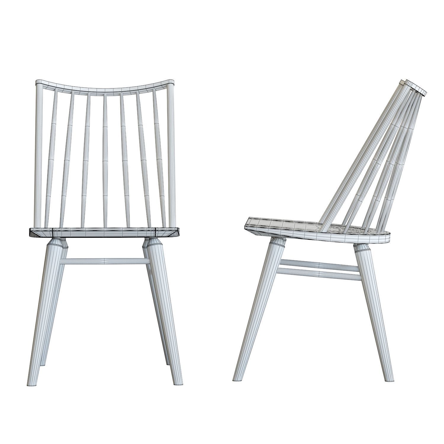 Crate and Barrel Paton Dining Chair 3D model CGTrader