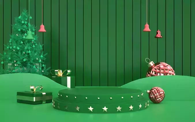 Christmas e-commerce promotion display scene 13