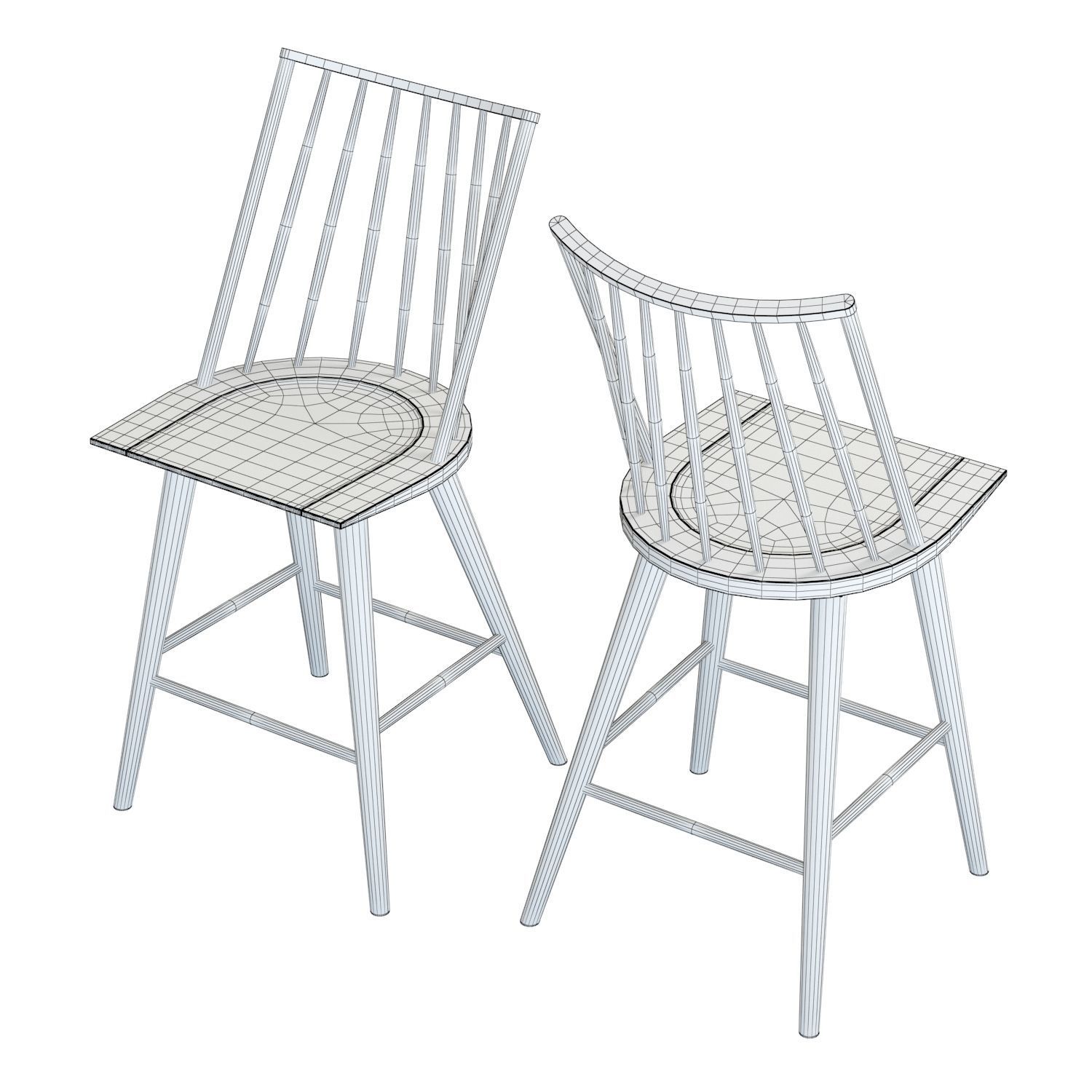 Crate and Barrel Paton Counter Stool 3D model_7