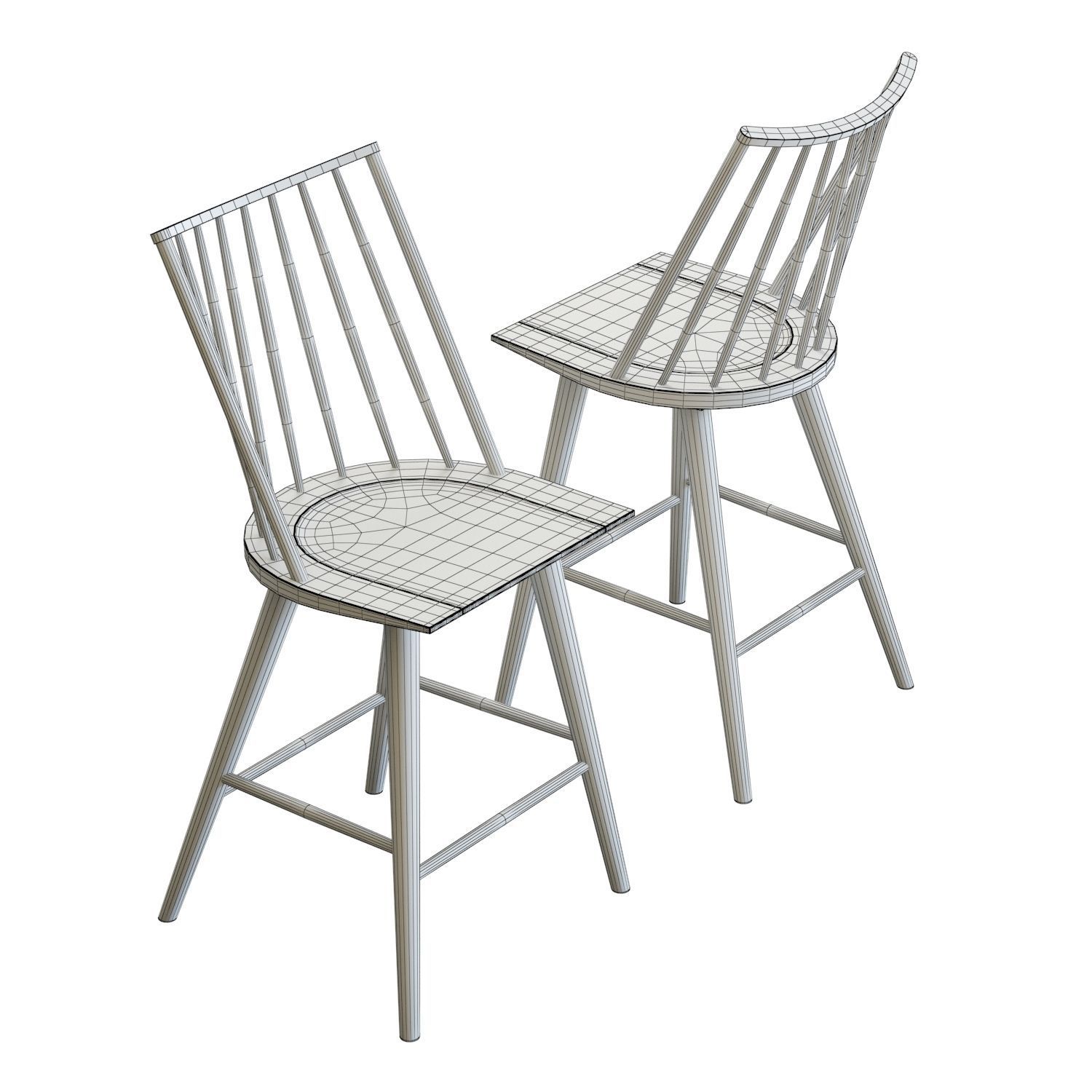 Crate and Barrel Paton Counter Stool 3D model_5