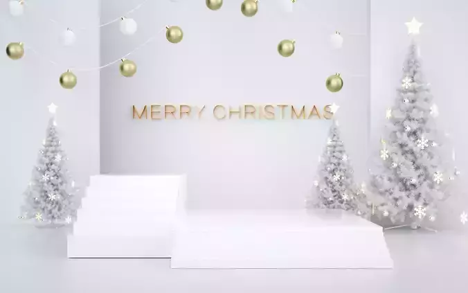 Christmas e-commerce promotion display scene 15