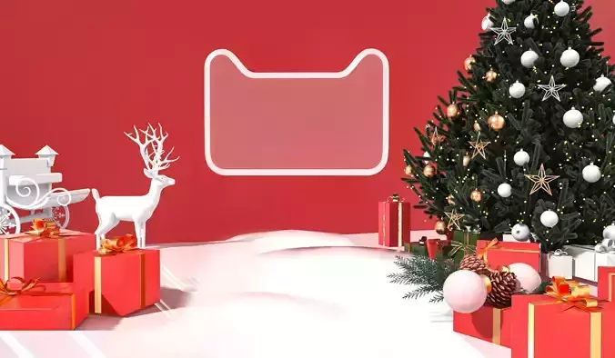 Christmas e-commerce promotion display scene 18