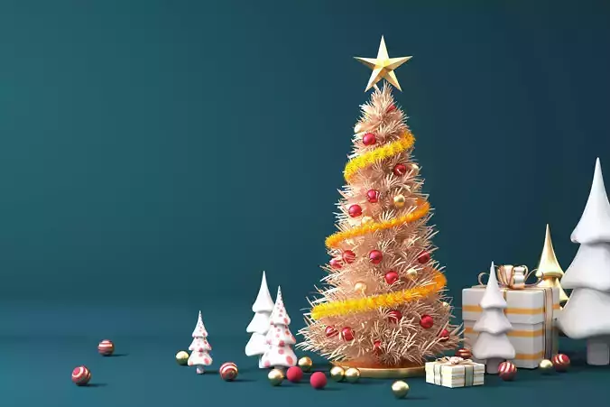 Christmas e-commerce promotion display scene 20