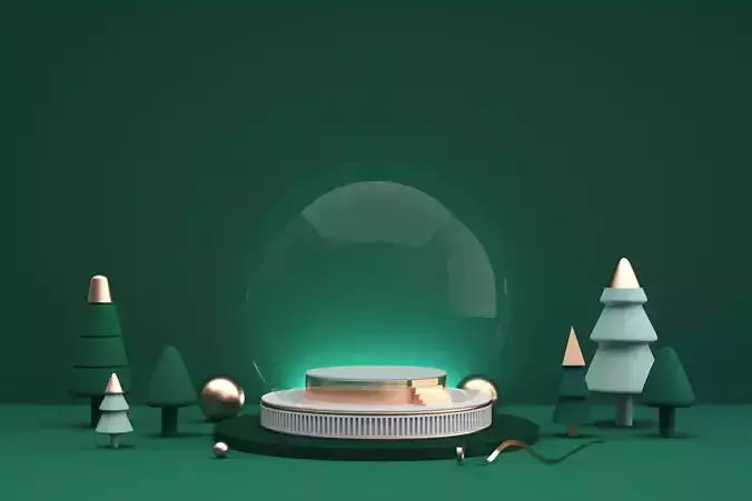 Christmas e-commerce promotion display scene 21