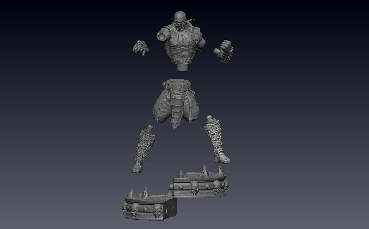 Sub-Zero Mortal Kombat 3D print model_7