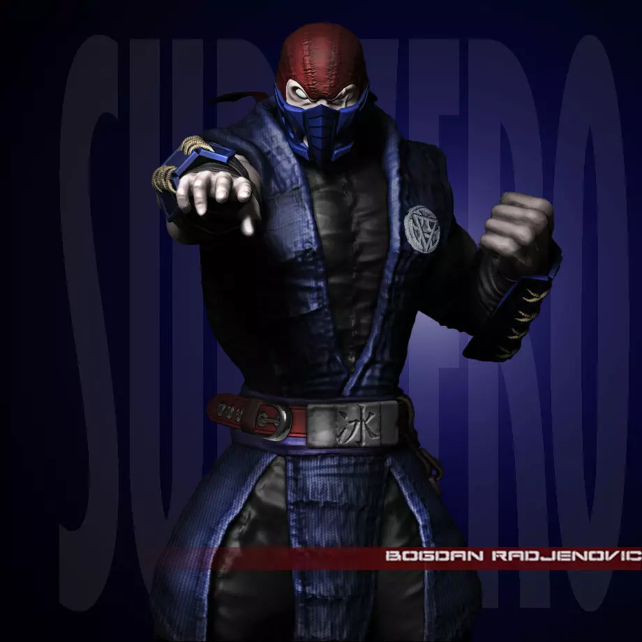 Sub-Zero Mortal Kombat 3D print model_0