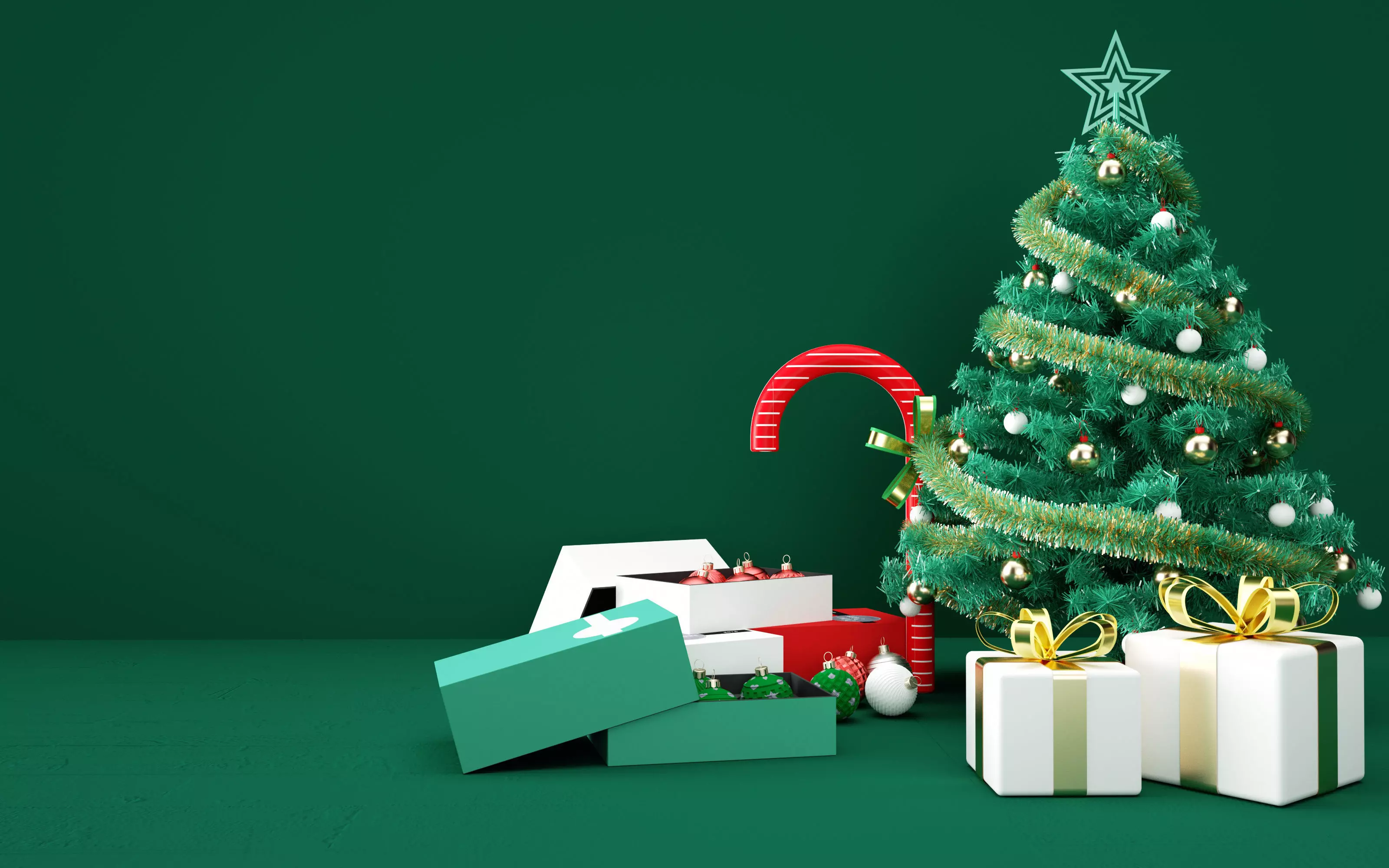 Christmas e-commerce promotion display scene 25 3D model_0