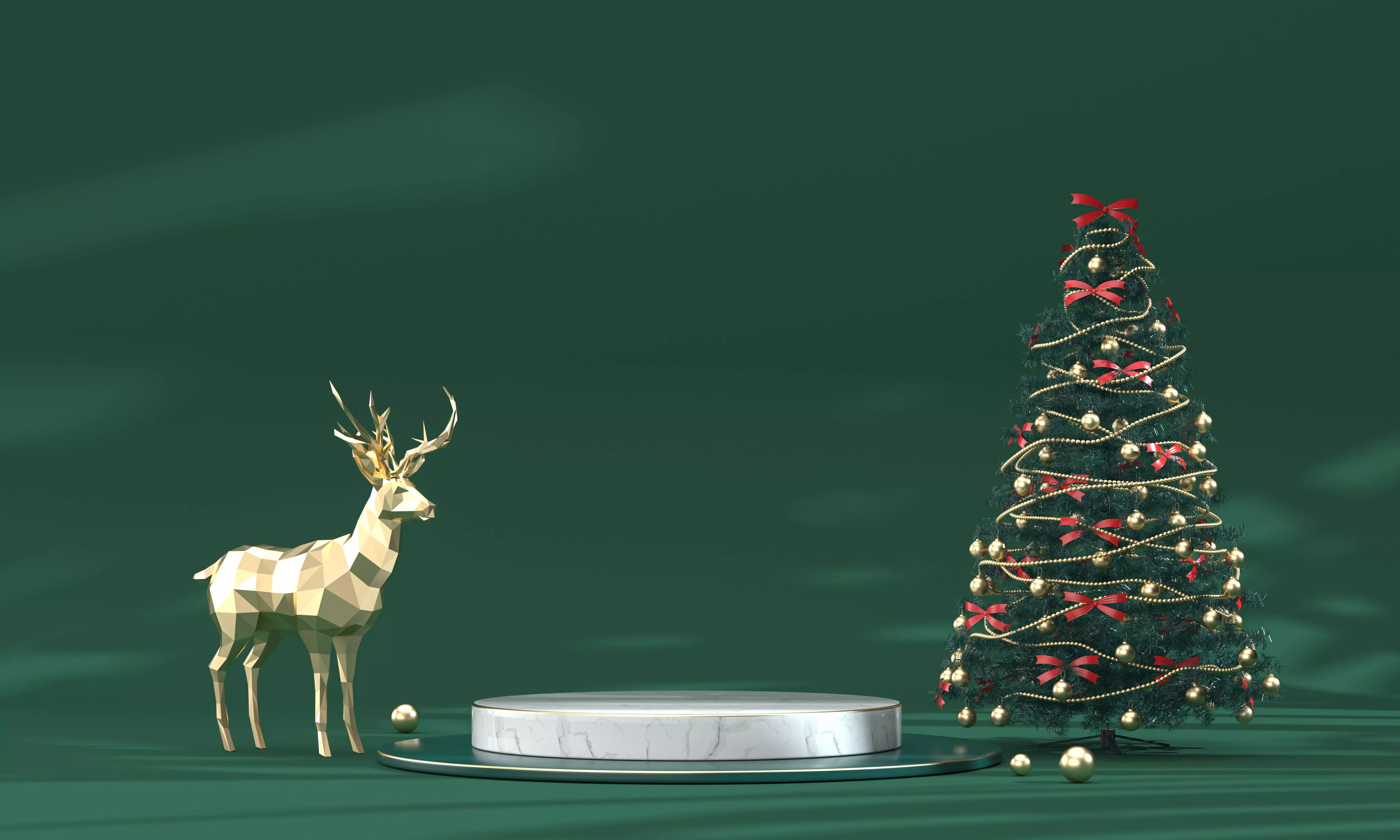 Christmas e-commerce promotion display scene 26 3D model