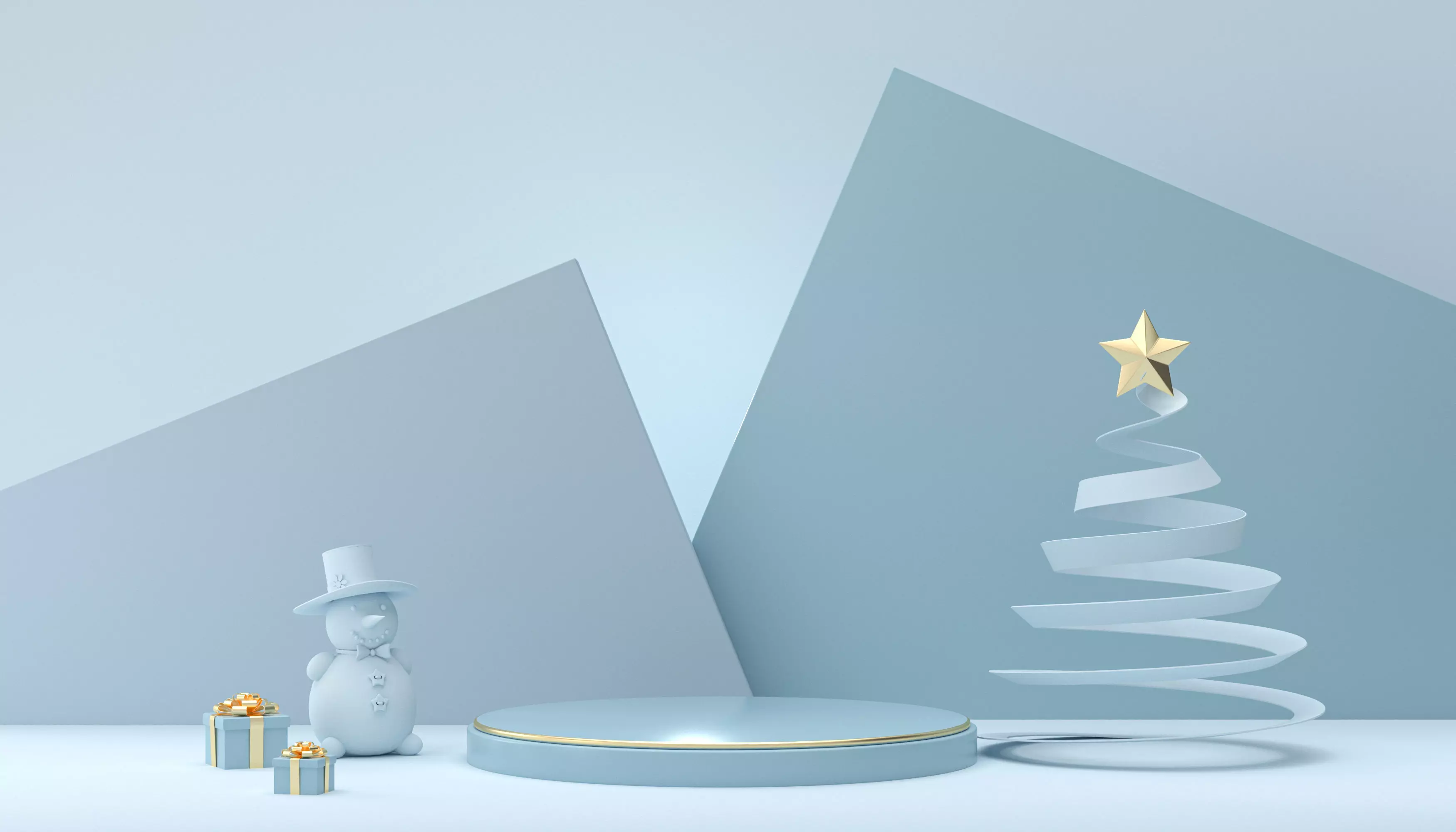 Christmas e-commerce promotion display scene 27 3D model