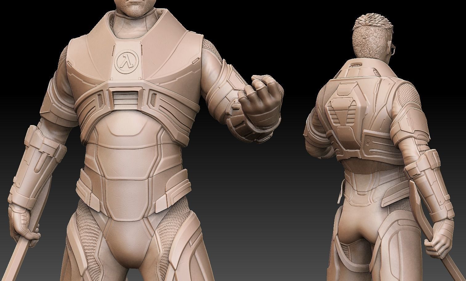 Gordon Freeman - Half Life 3D Print 3D model 3D printable | CGTrader