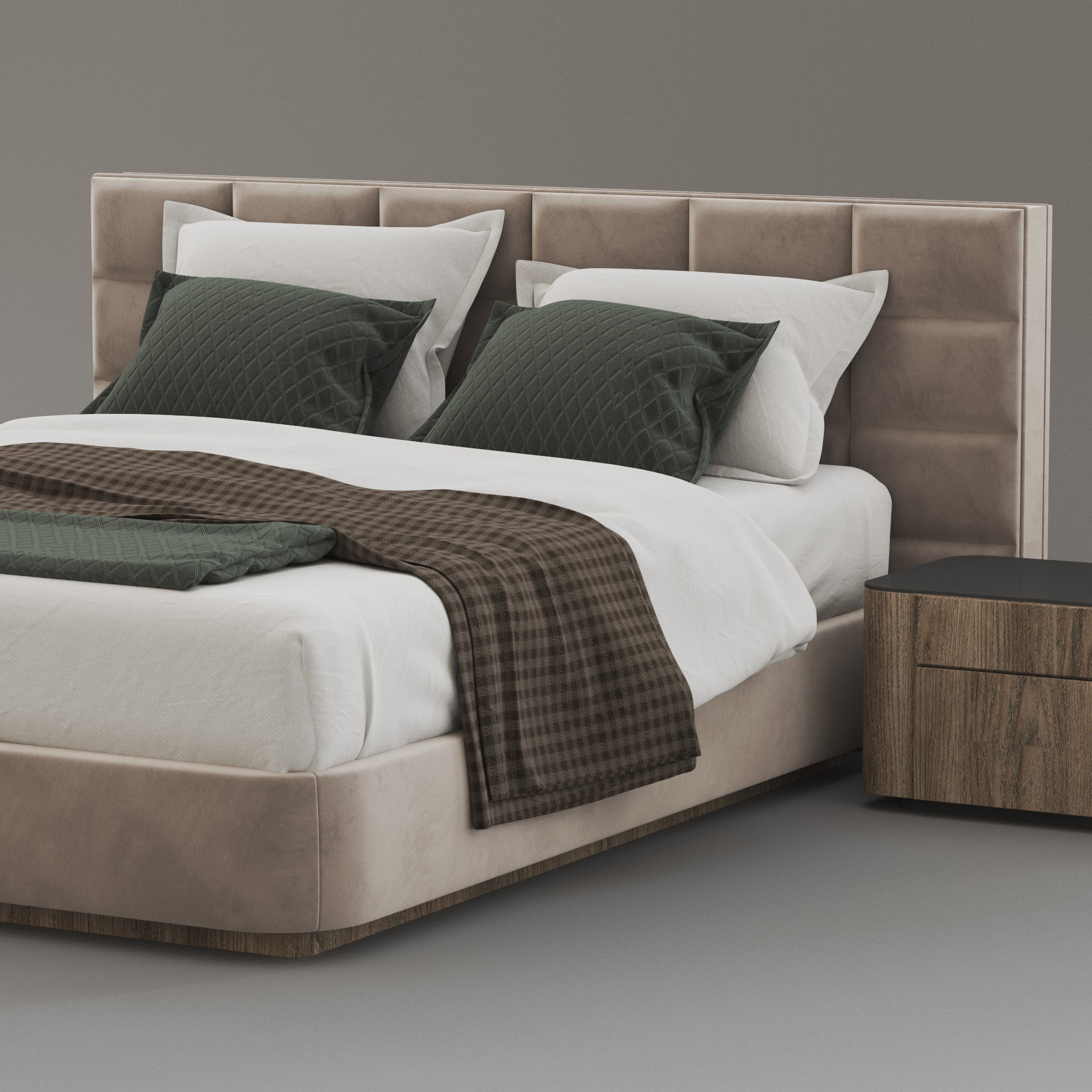 Lawrence Bed by Minotti 3D model_8