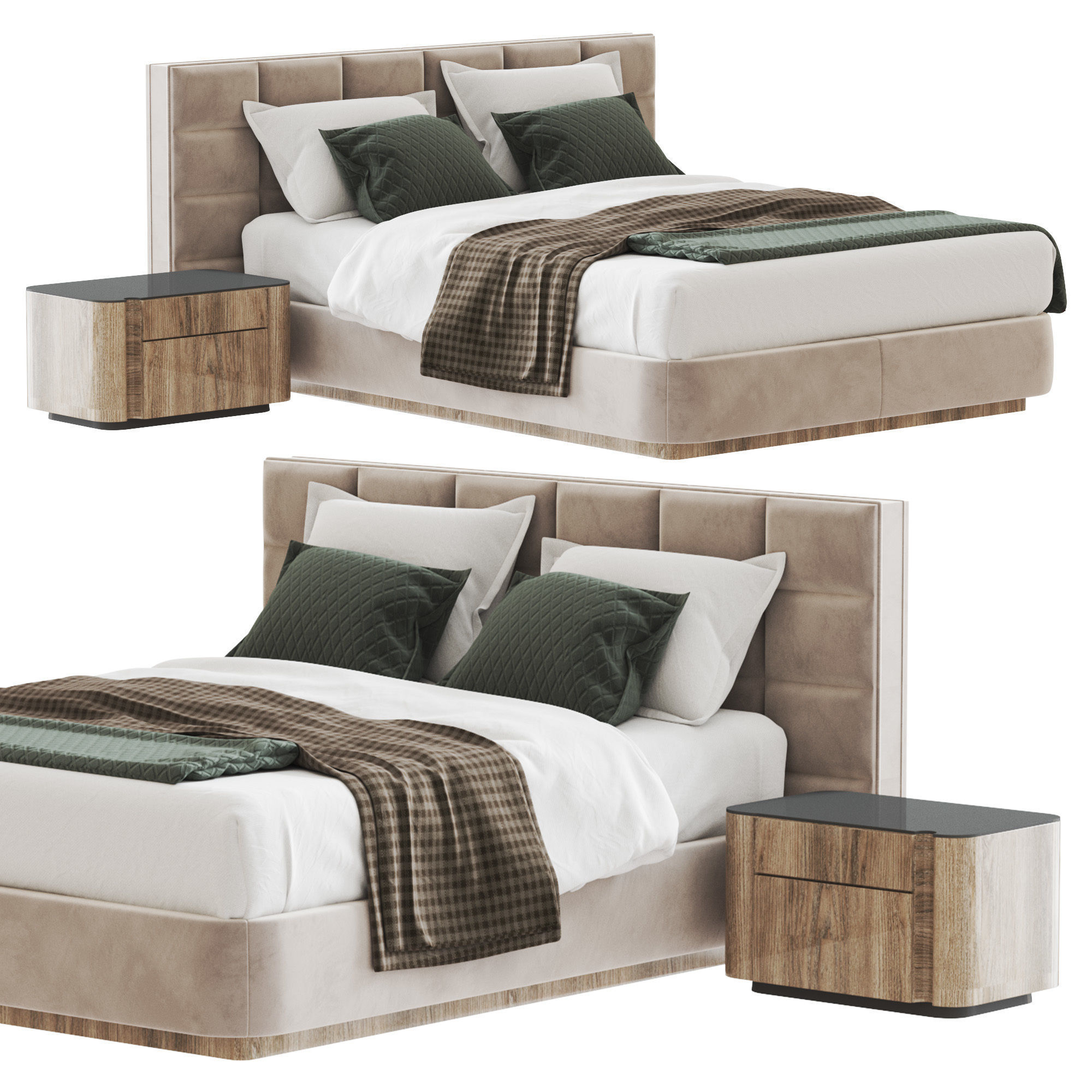 Lawrence Bed by Minotti 3D model_11