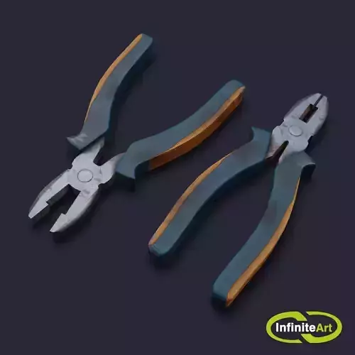 Pliers Low-poly 3D model