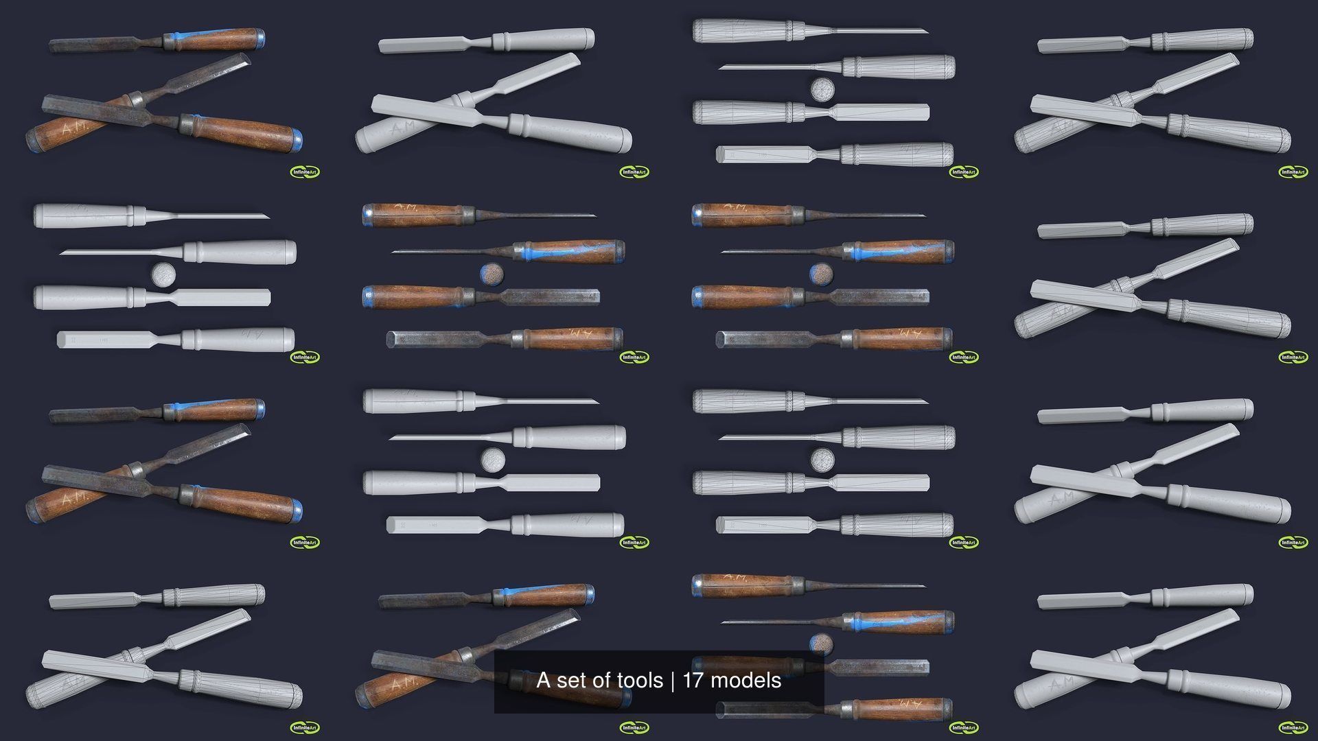 A set of tools 3D Model Collection_21