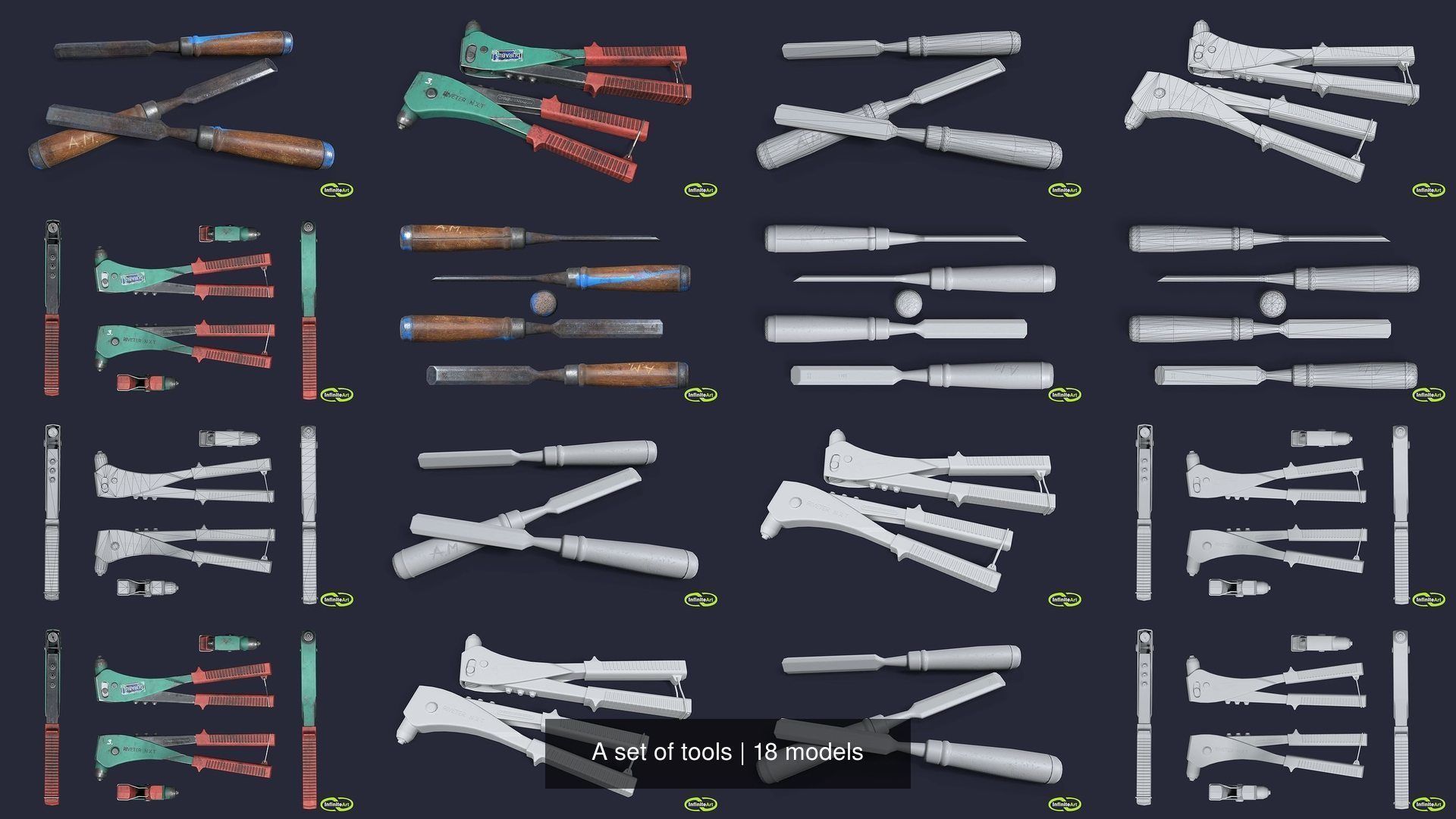 A set of tools 3D Model Collection_19