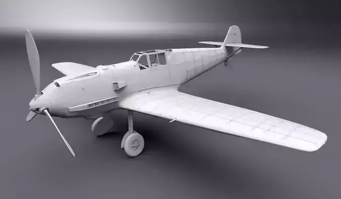 Messerschmitt Bf 109 Scale model 3D print model