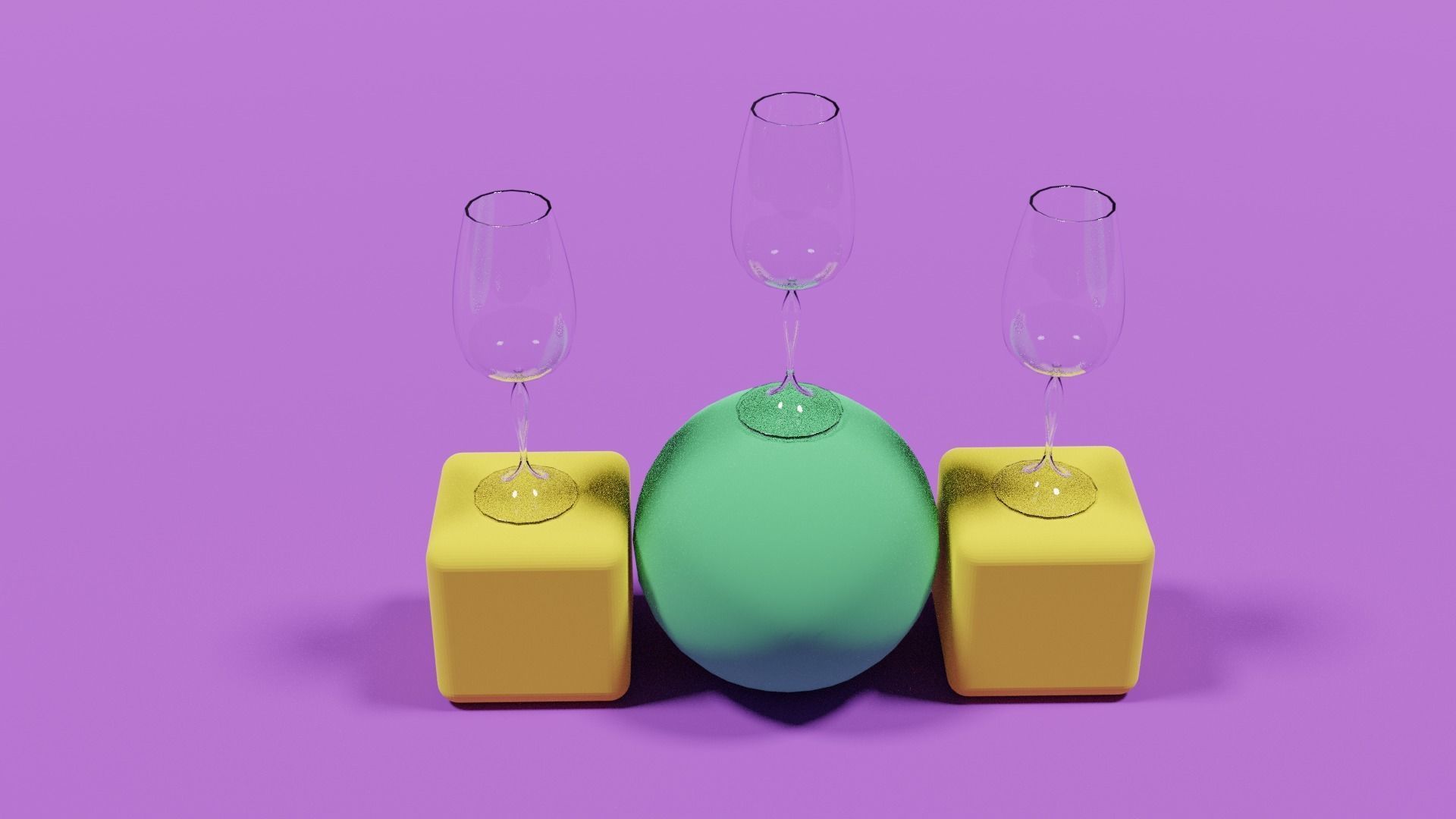 wine glass Low-poly 3D model_6