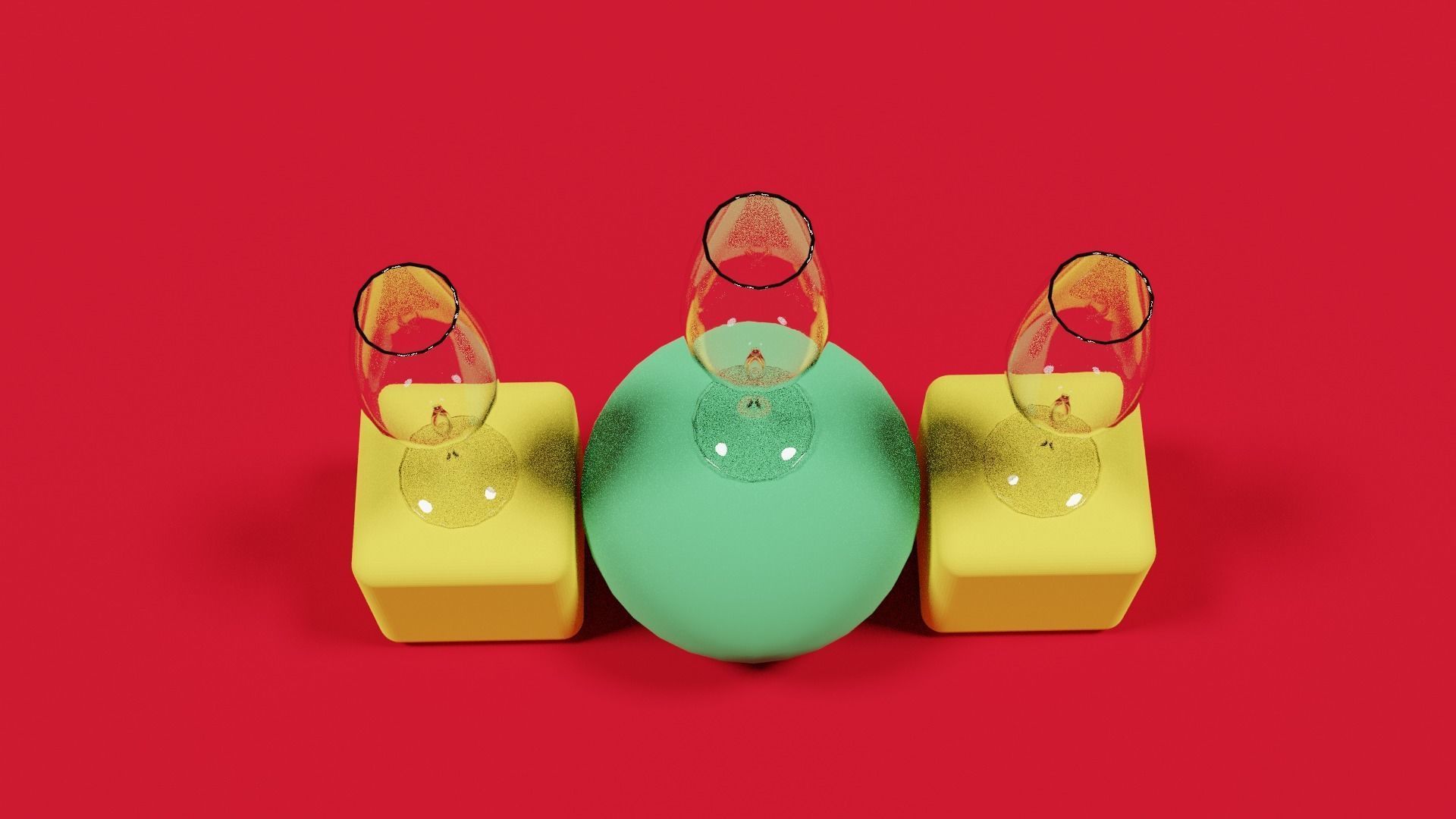 wine glass Low-poly 3D model_7