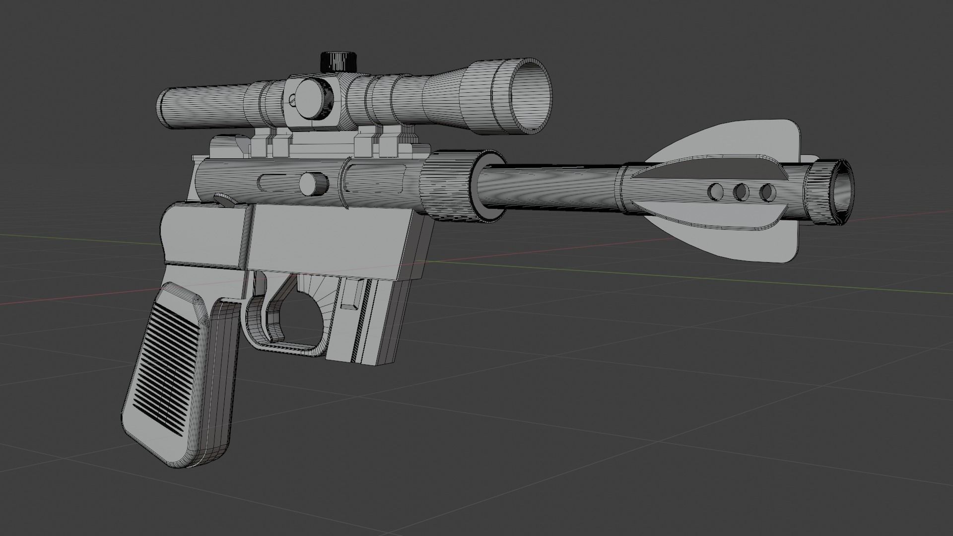 DL-21 B star wars gun 3D model_1