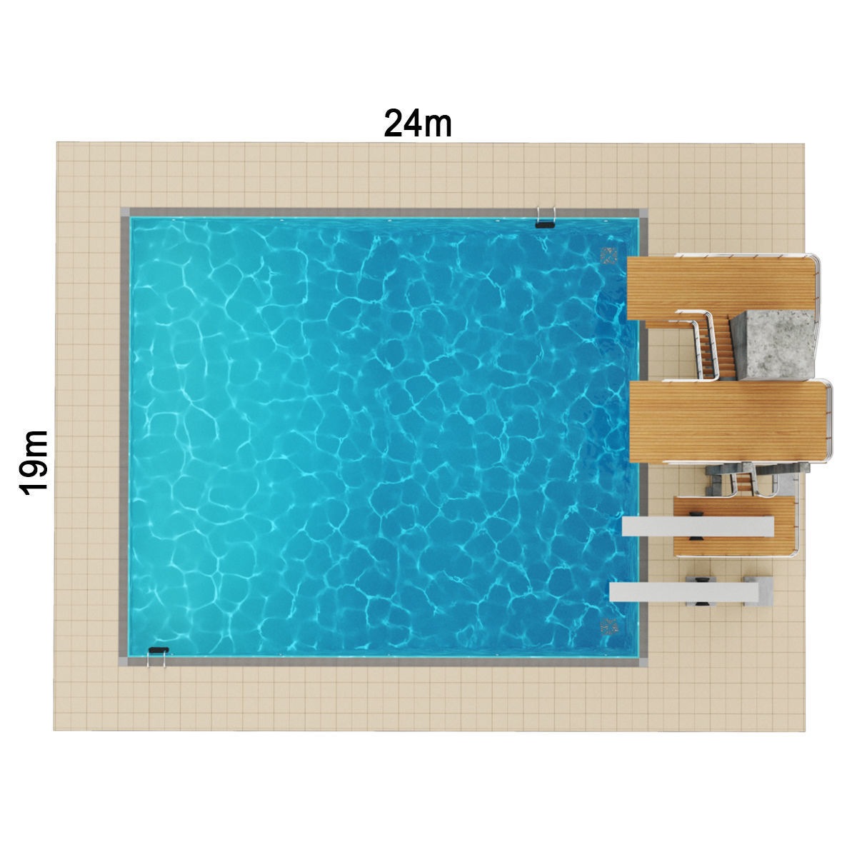 Diving Pool 3D model_3