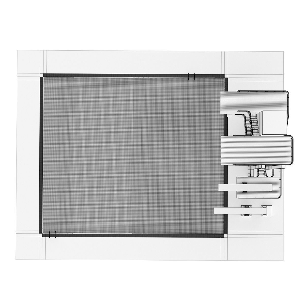 Diving Pool 3D model_7