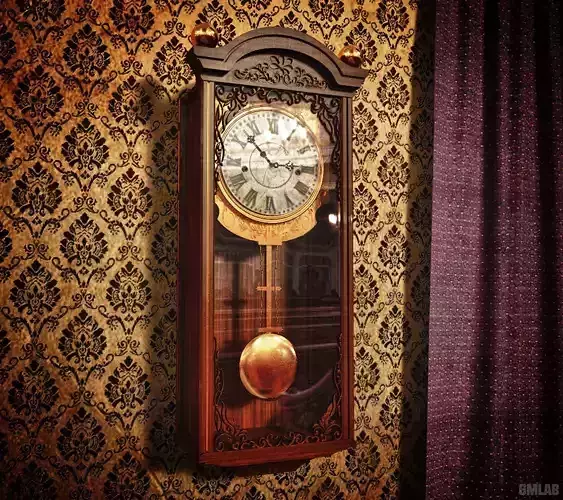 Classic Wall Clock 3D model