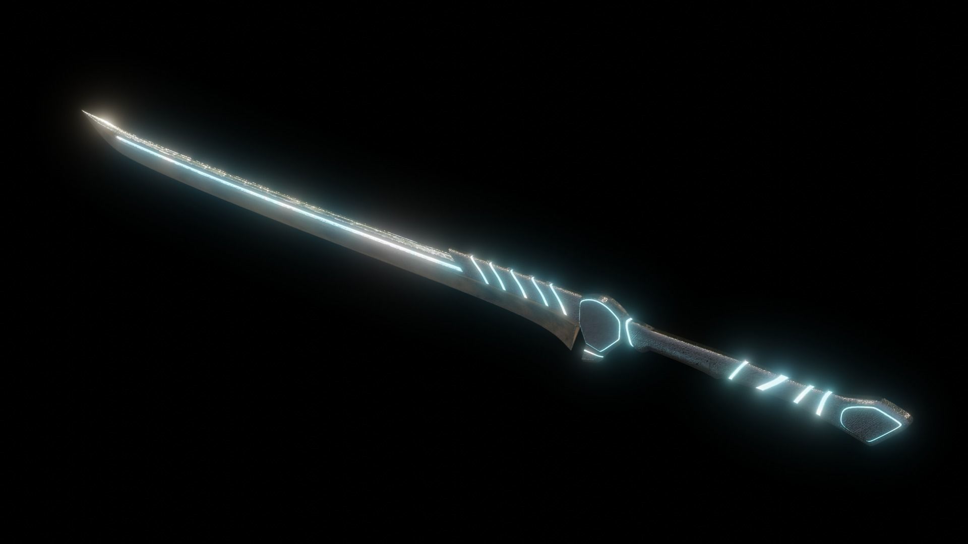 luminous sword 3D model_1