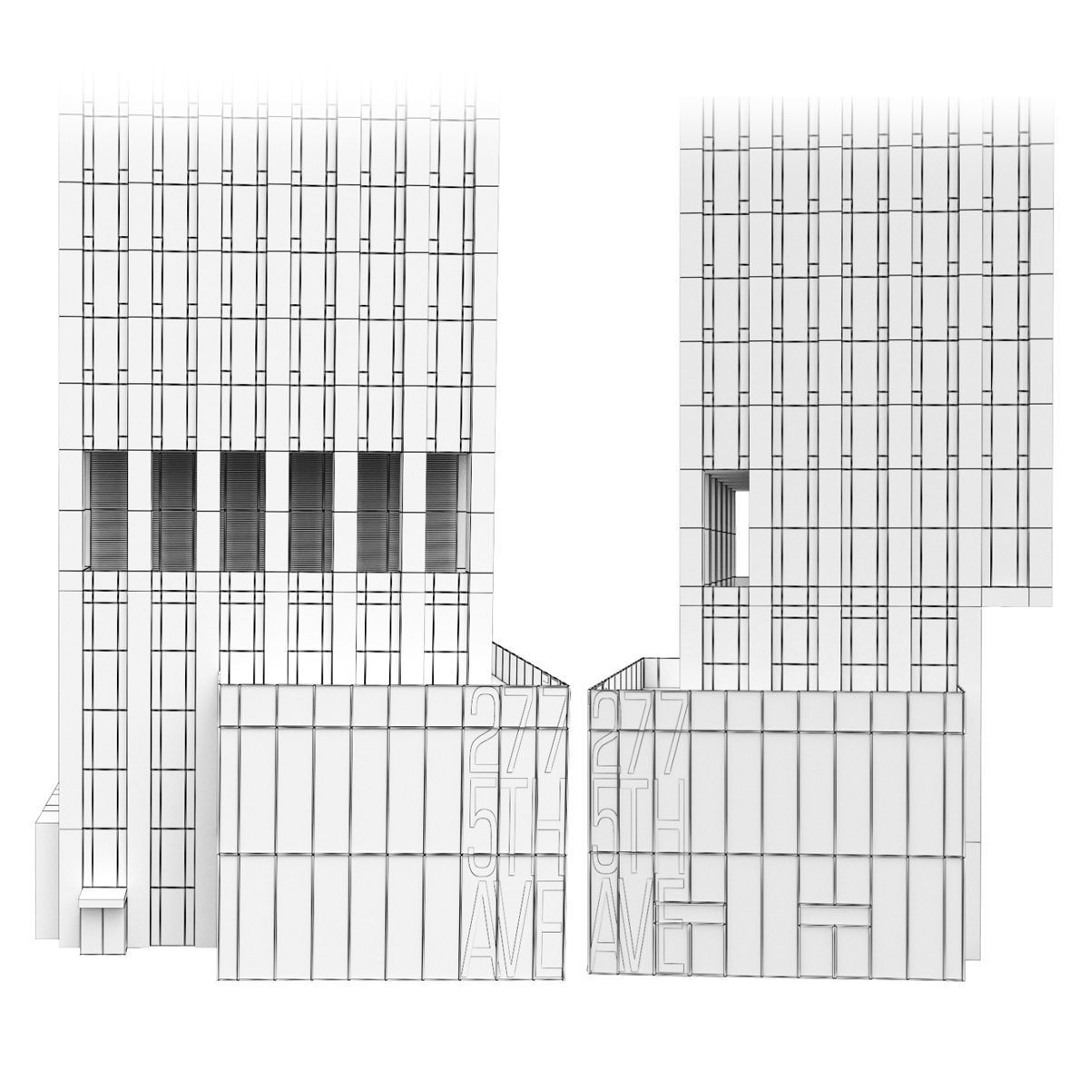Skyscraper 277 Fifth Ave Ny 3D model_2