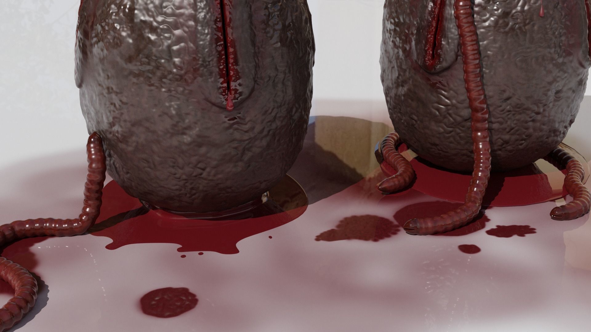 Monster egg Free low-poly 3D model_3