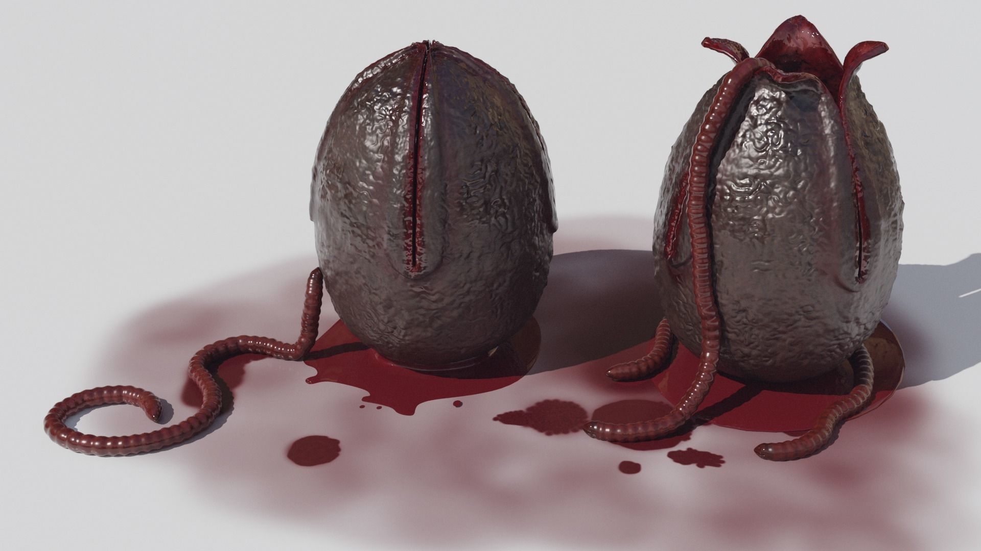 Monster egg Free low-poly 3D model_4