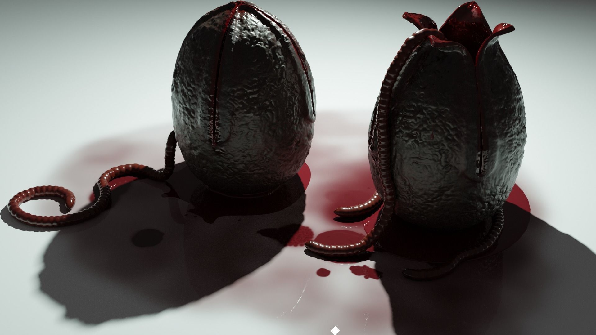 Monster egg Free low-poly 3D model_1