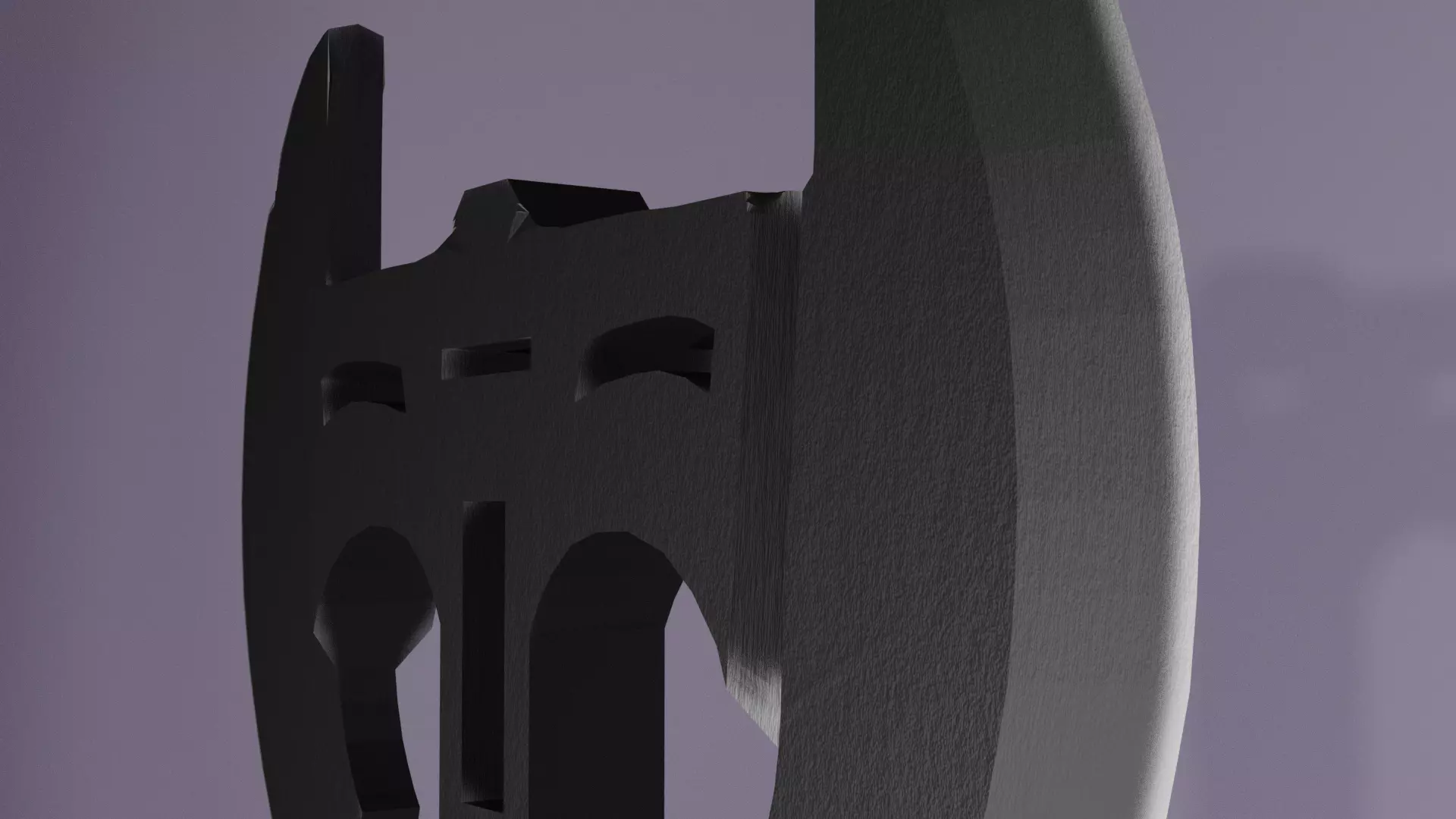 Axe Blender 3D model Free low-poly 3D model_0