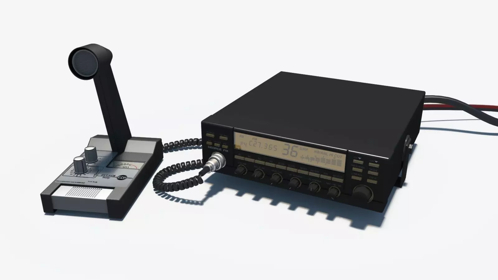 President George CB Radio 3D model_0