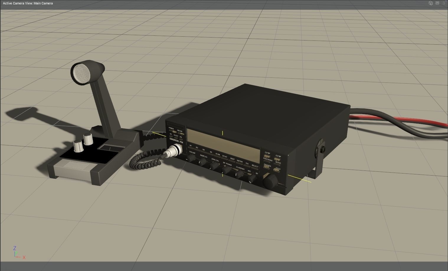 President George CB Radio 3D model_1